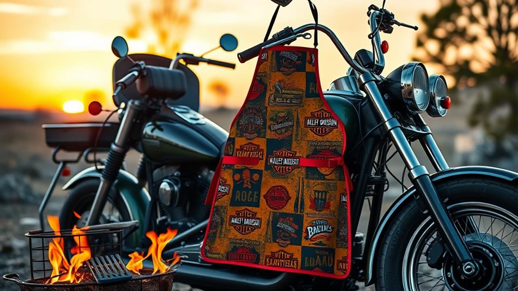 biker bbq aprons collection