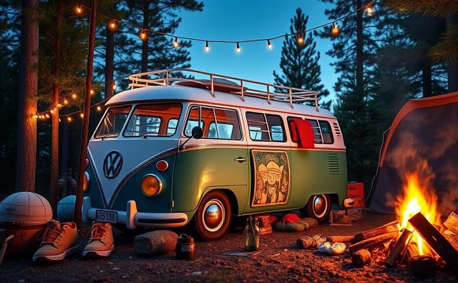 cozy vw bus sleeping bags