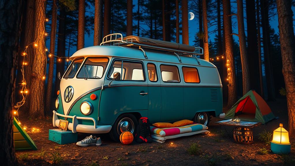 custom vw bus bedding