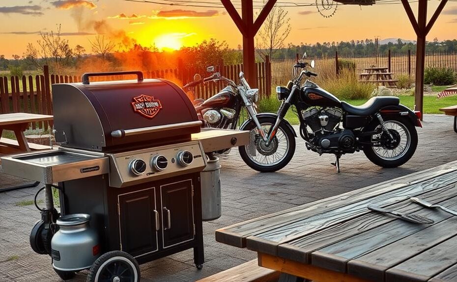 harley davidson bbq equipment designs