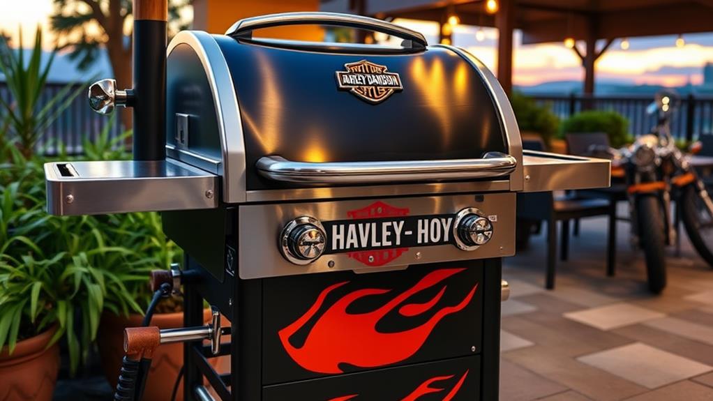 personalized harley davidson grills