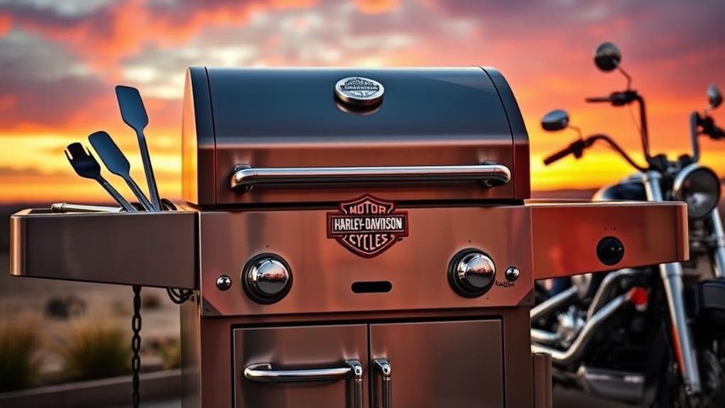 stylish chrome barbecue accessories