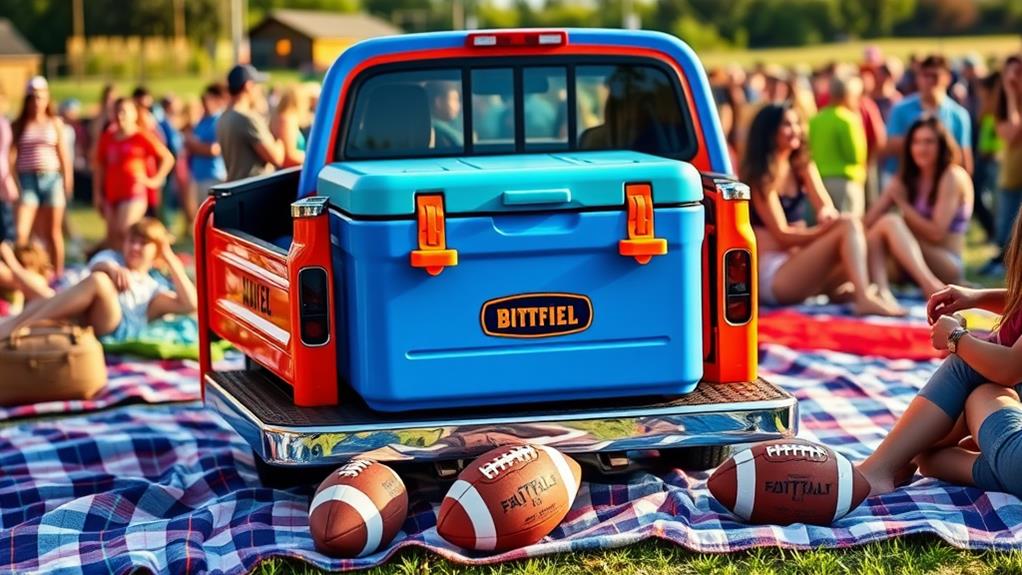 vibrant vehicle insulated cooler