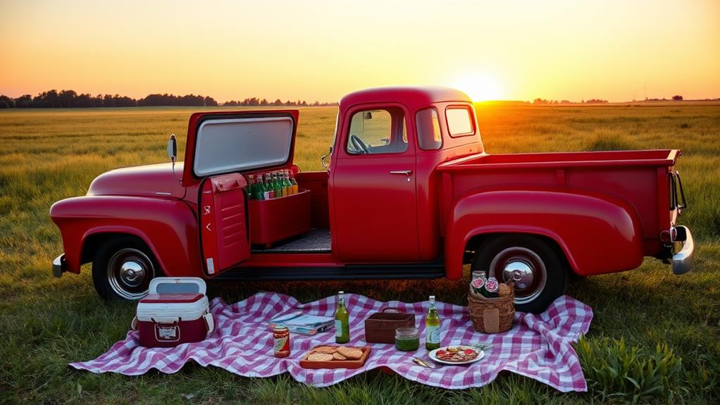 vintage truck ice chest