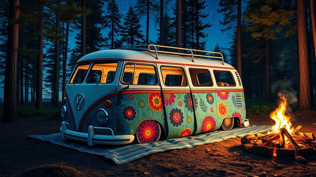 vintage volkswagen bus aesthetic