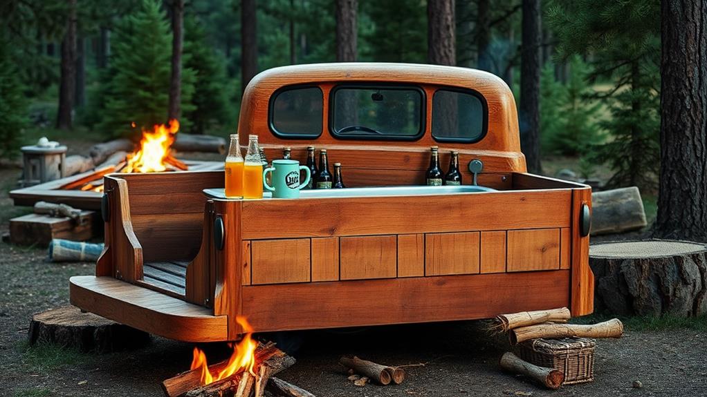 wooden truck cooler design